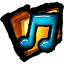 Folder My Music Icon 64x64 png